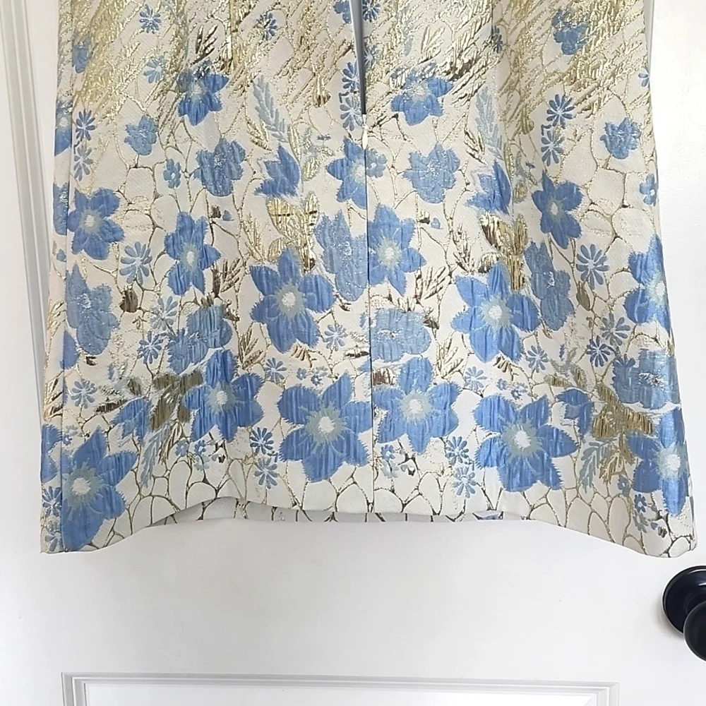 BURRYCO ALL SO FANCY MINIDRESS BLUE & GOLD LOOKALIKE LARGE